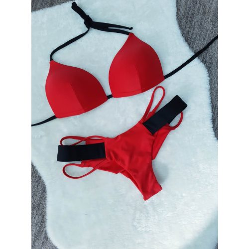 Bia Bikini szett - Piros & fekete