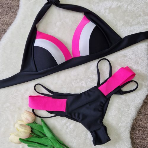 Dorita Bikini szett - Fekete & Pink