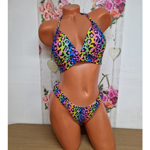 Ella bikini szett szivárvány ocelot