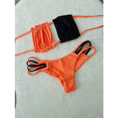 Tina Bikini szett - Narancs & fekete