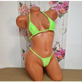 Zéna Micro bikini szett y tangás- uvé zöld